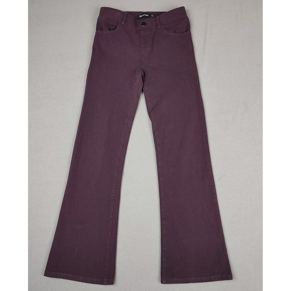 Betabrand Stretch Yoga Denim Jeans Small Plum Flare‎ Leg Career Casual 31 Inseam